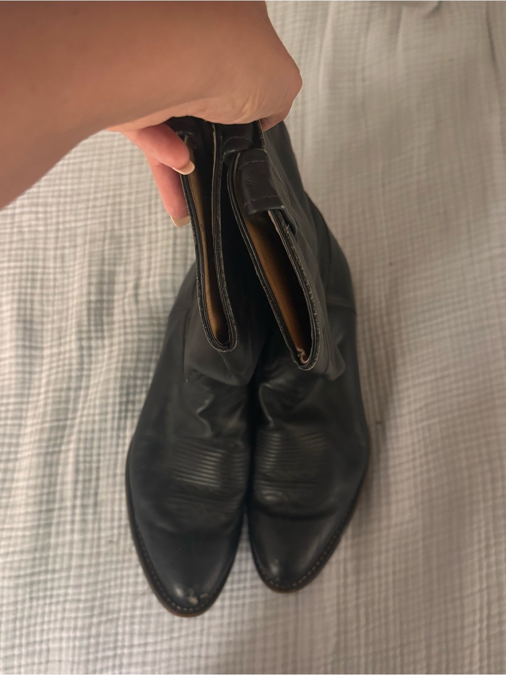 Vintage Black Cowboy Boots